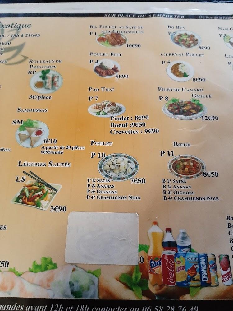 Au Bonheur Exotique - Menu Image 3